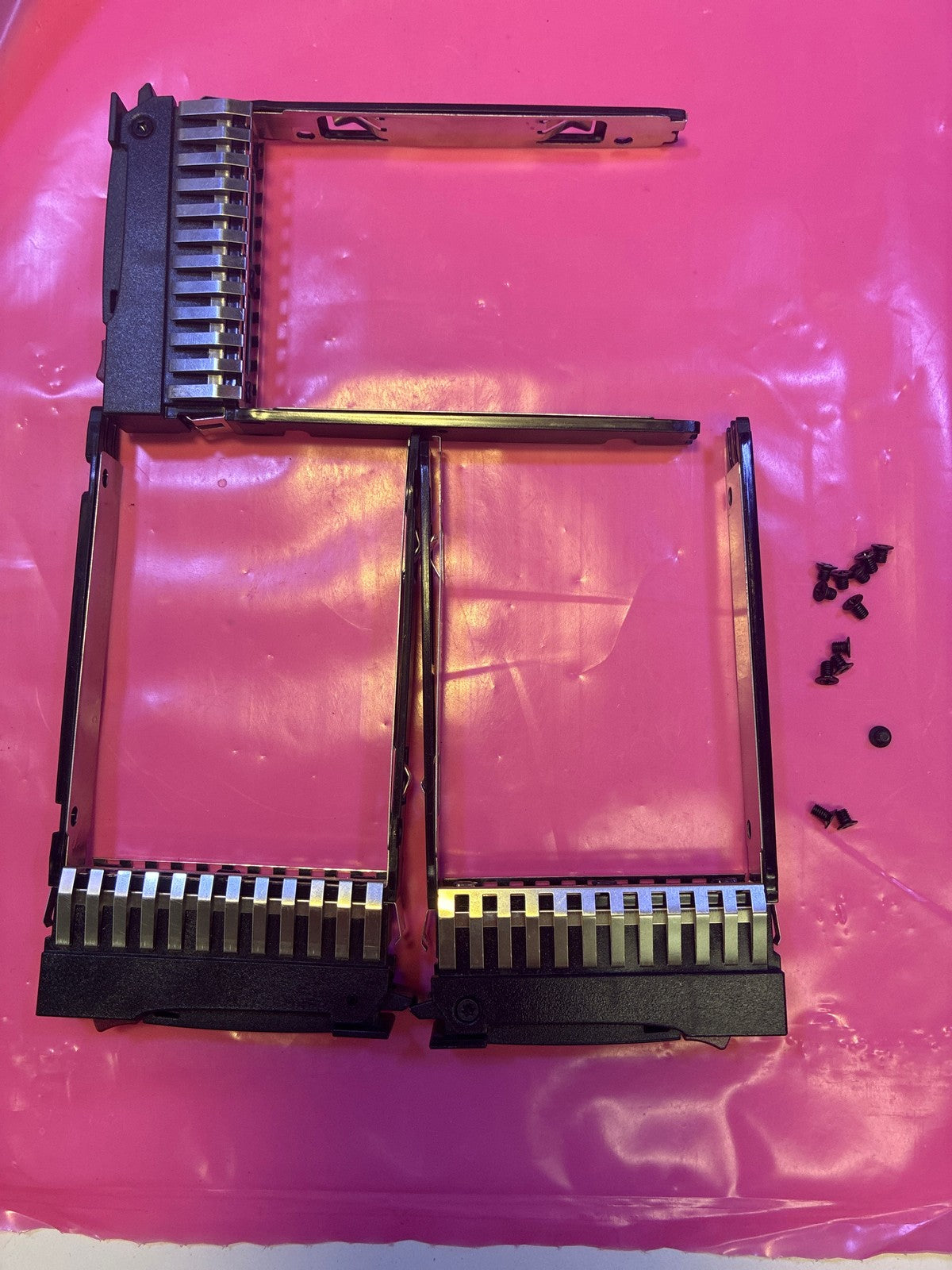 Lot of 3🔥 HP 500223-001 2.5" SFF Hard Drive Caddy Tray  w/ Screws