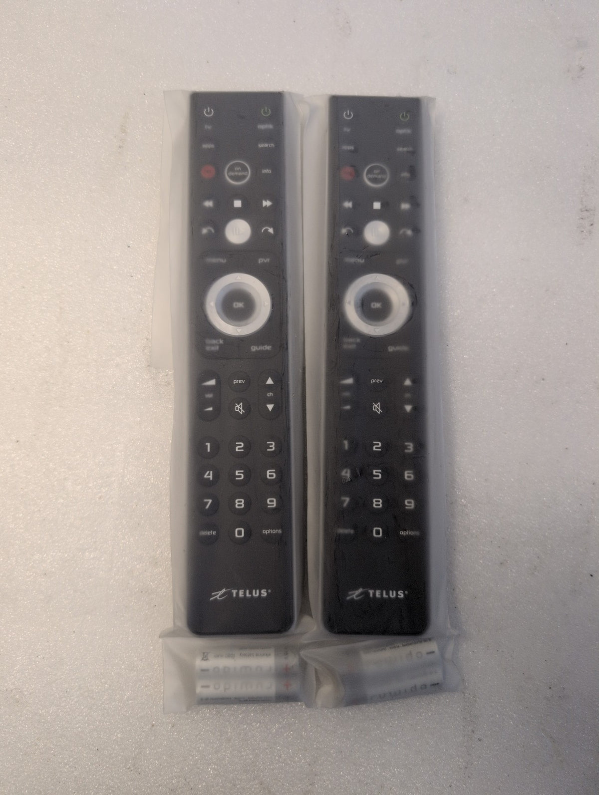 Lot of 2 New Sealed 🎸 TELUS Optik TV Remote Control 2774
