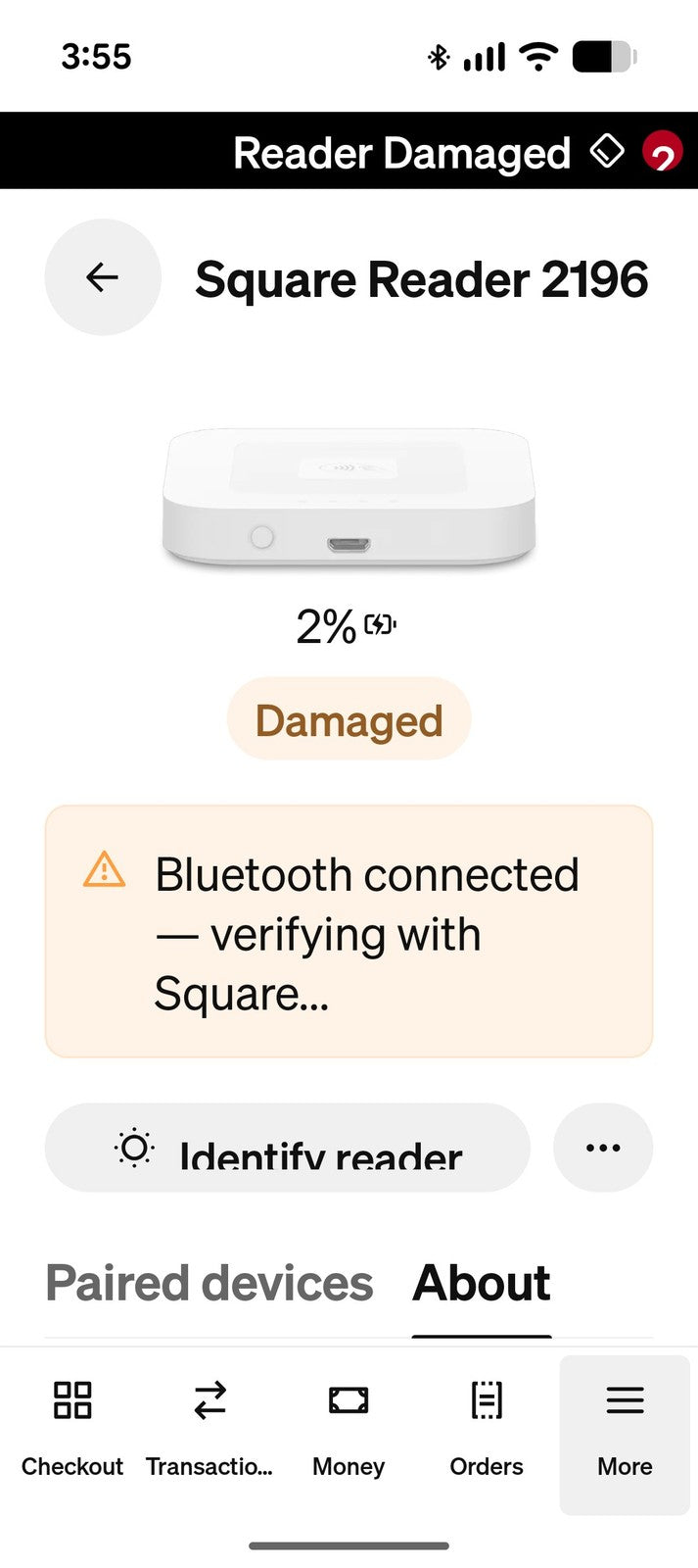 🎸 40x Damaged Square Contactless and Chip Reader SPC1-01/SPC2-01 Card Terminal