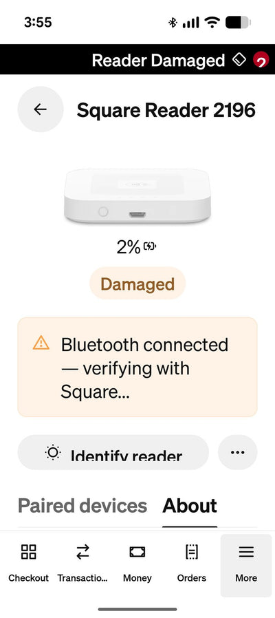 🎸 40x Damaged Square Contactless and Chip Reader SPC1-01/SPC2-01 Card Terminal