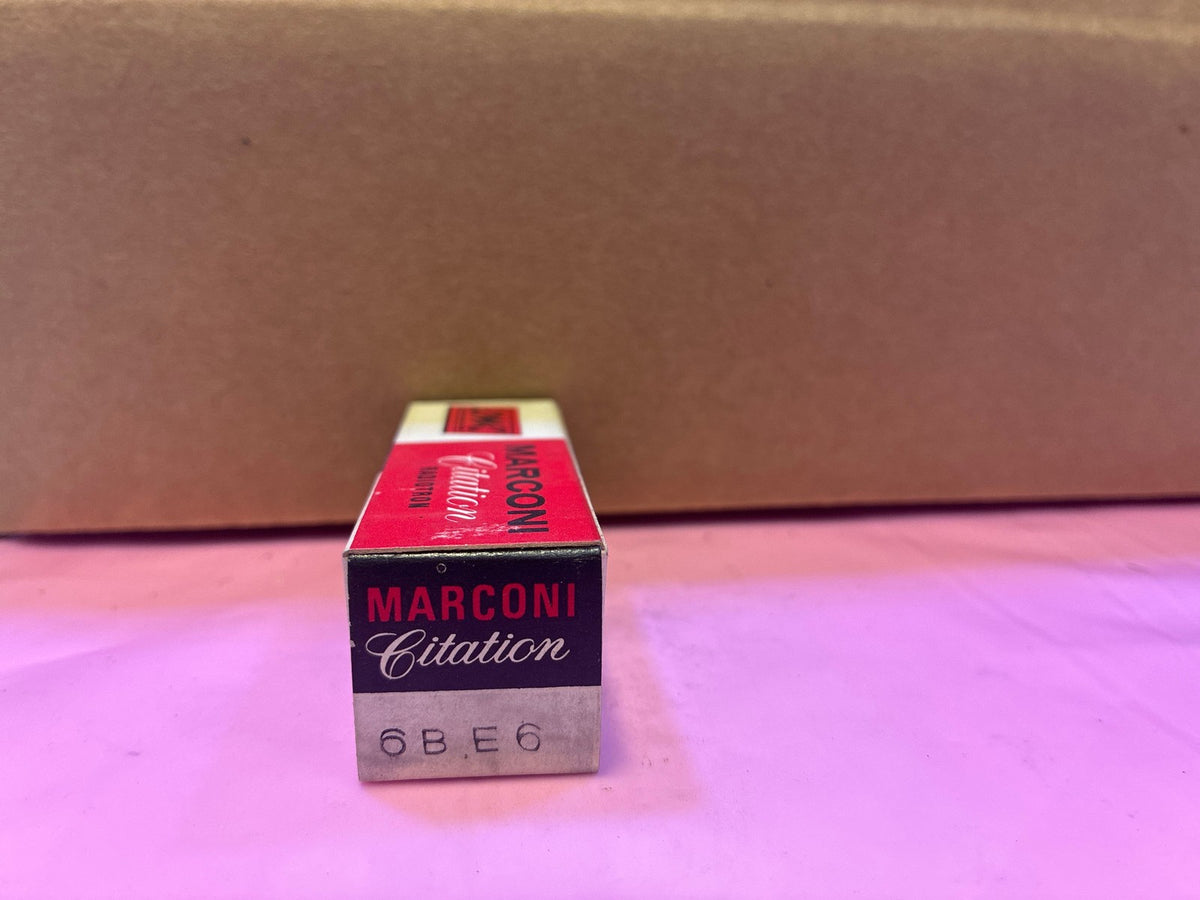 🔥 Marconi Citation 6BE6 Vacuum Tube in Original Box Vintage NOS