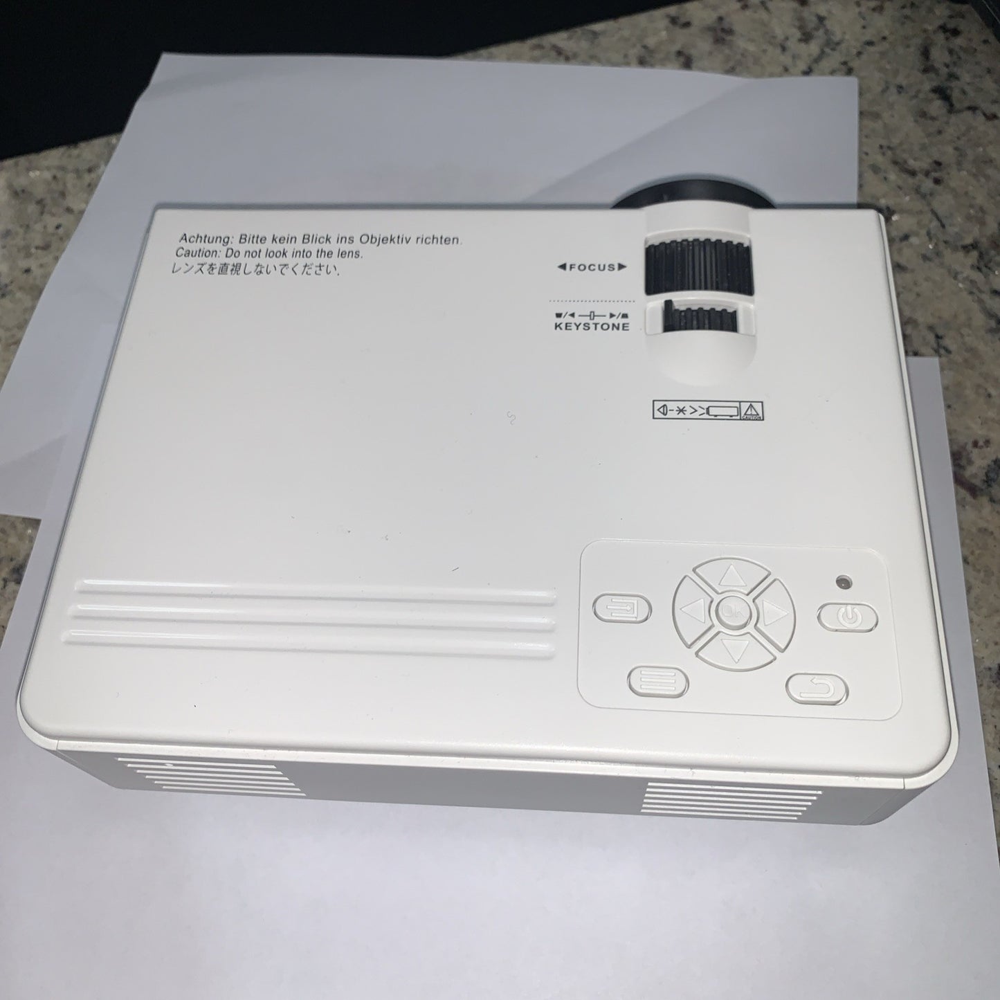 Jinhoo Mini Overhead Projector PJ0531 Model M10 Full HD 1080P  with Remote