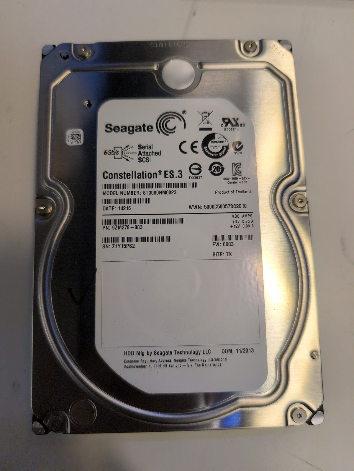 🎸 Seagate Constellation ES.3 ST3000NM0023 3TB SAS 3.5in Enterprise HDD Tested