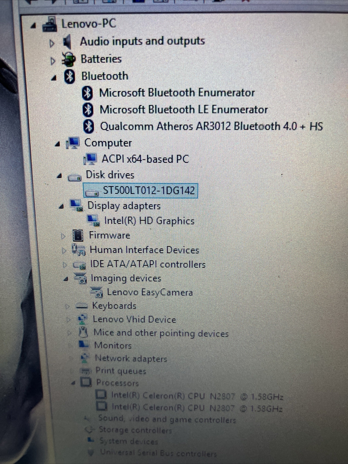 Lenovo IdeaPad Flex 10 Touchscreen Laptop Celeron N CPU, 2GB RAM (Bad Battery) ~