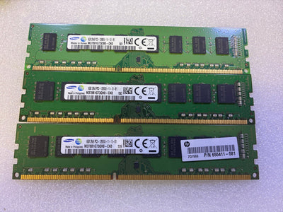 🔥 Samsung 8GB DDR3 PC3-12800U 1600MHz Desktop RAM 3x8GB 24GB Kit DIMM