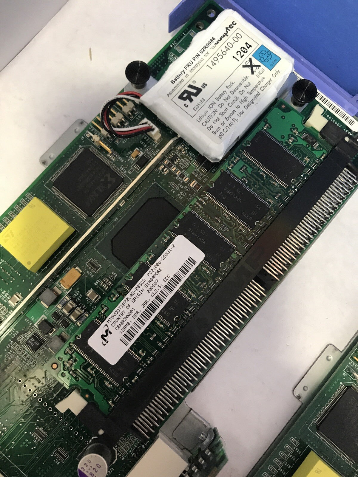 1x IBM 02R0985 Serveraid 6M Dual Channel Pcix Ultra320 Scsi Controller w/ 128Mb