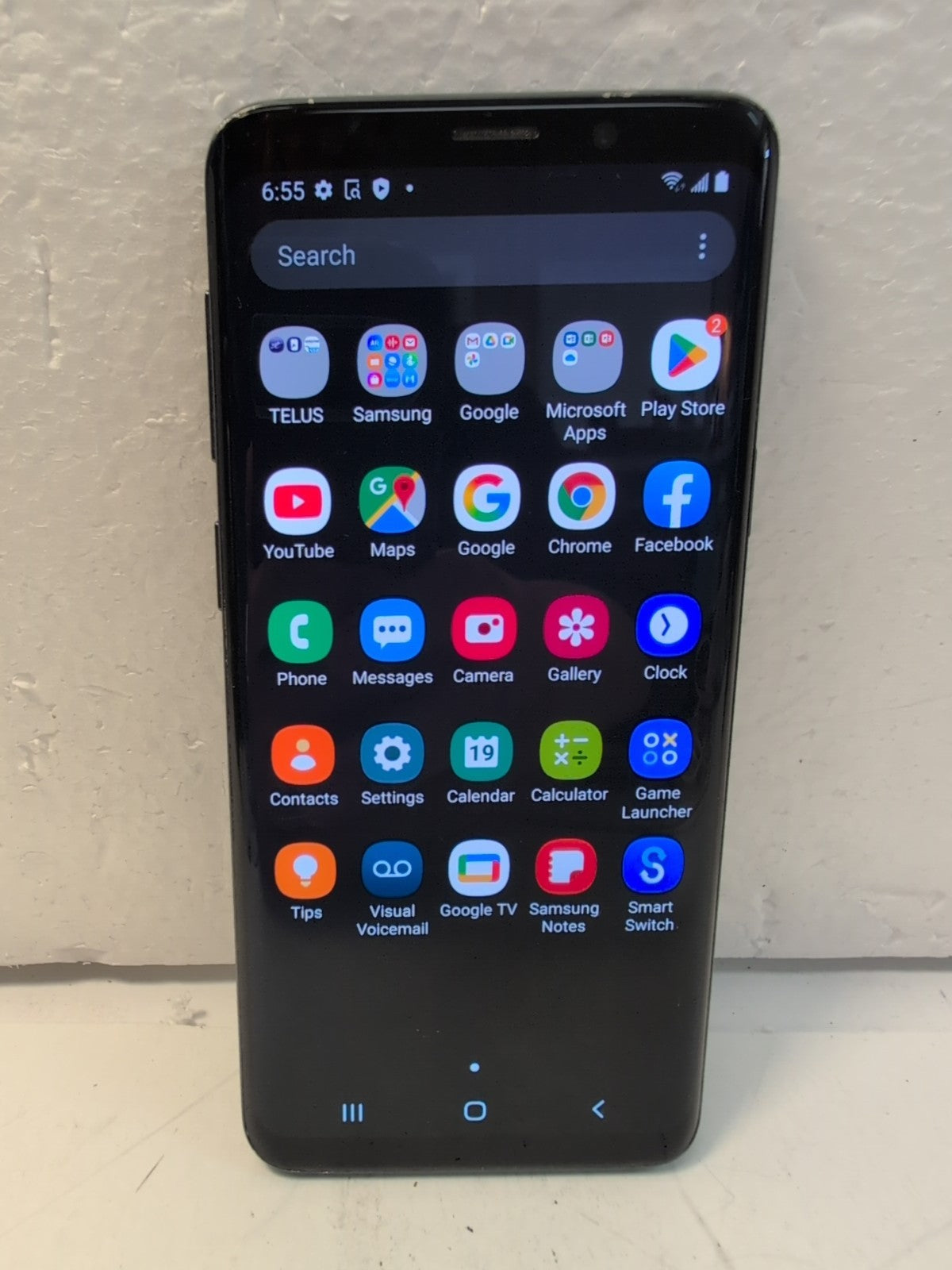 🔥 Samsung Galaxy S9 Android 5.8"  Black  4GB+64GB (Back Cracked) -