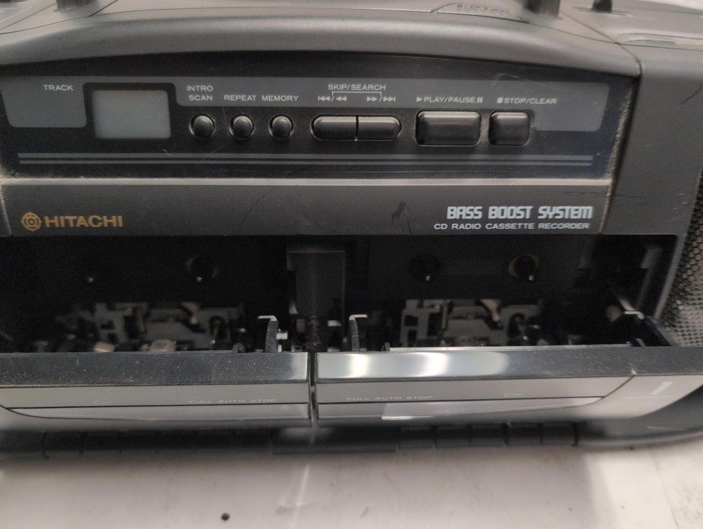 🔥 HITACHI BASS BOOST SYSTEM CX-W300 RADIO-CD- 2 CASSETTE PLAYERS (READ) -