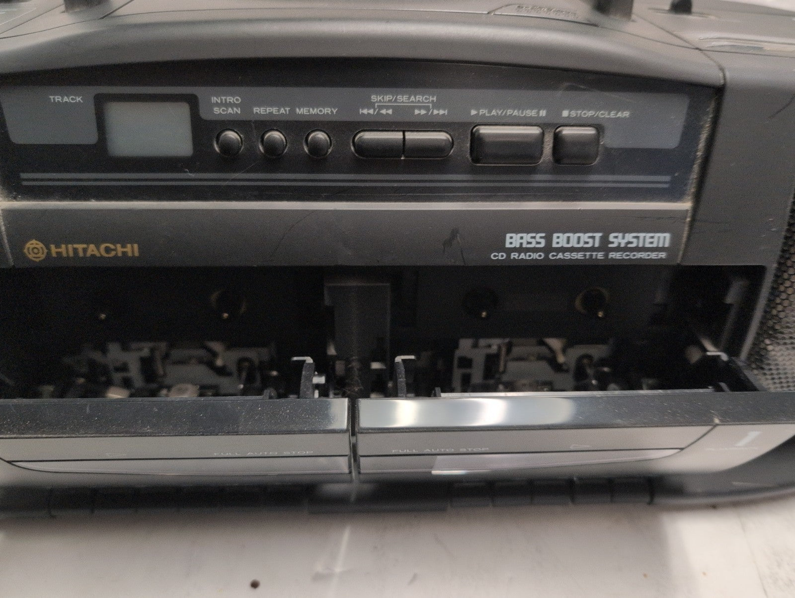 🔥 HITACHI BASS BOOST SYSTEM CX-W300 RADIO-CD- 2 CASSETTE PLAYERS (READ) -