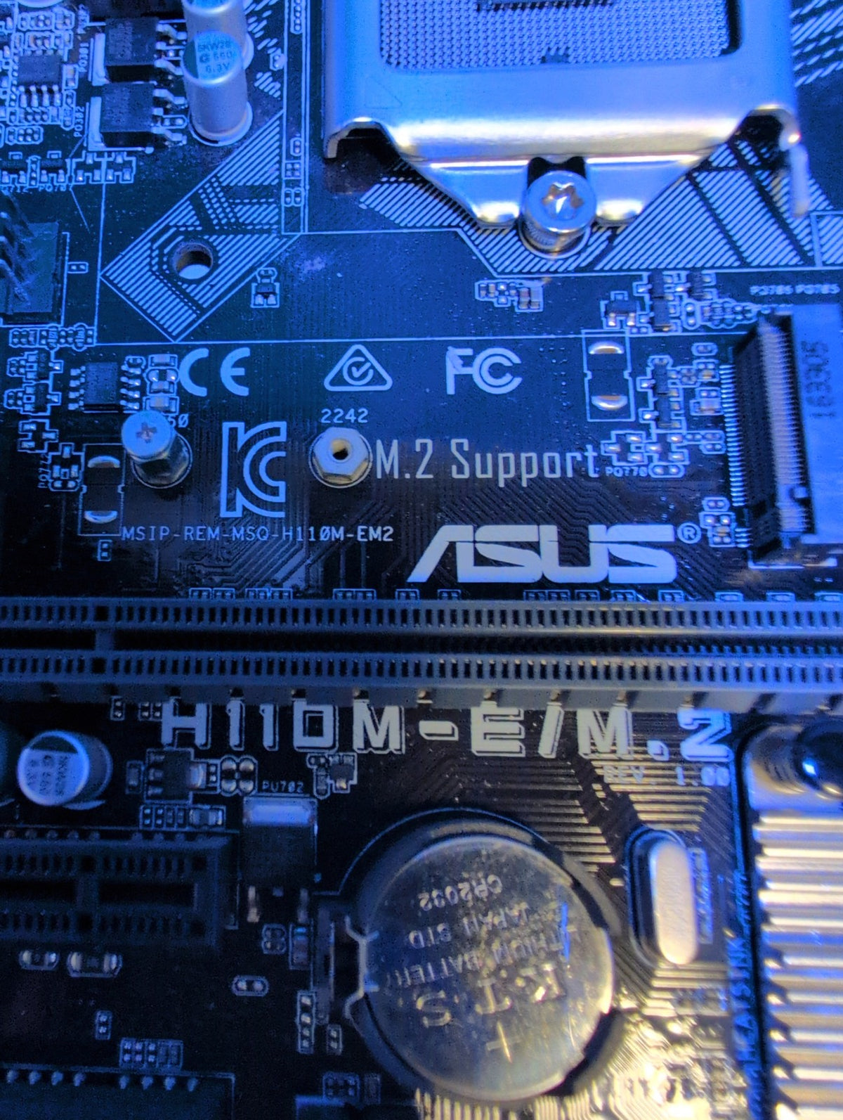 🎸 ASUS H110M-E/M.2 LGA1151 DDR4 Micro-ATX Motherboard (NO Back Plate) Tested