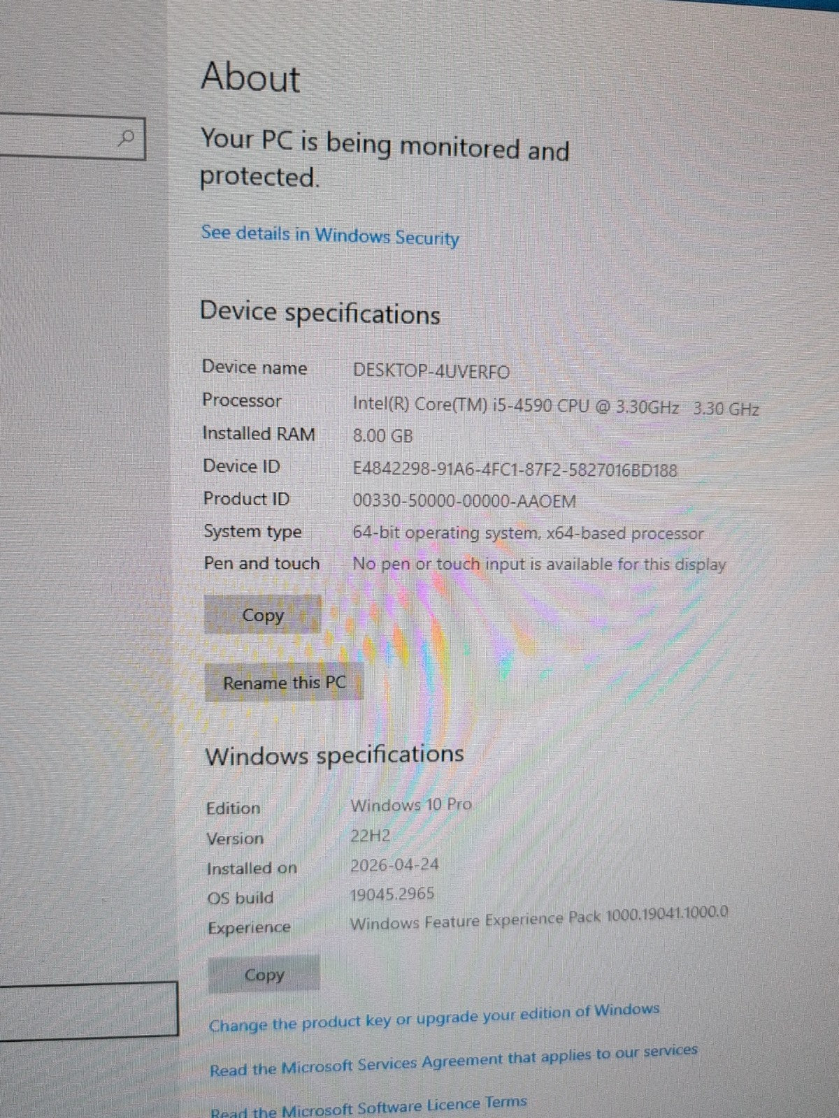 🔥 Lenovo Thinkcentre M73 MT Desktop  i5-4590 CPU /8GB RAM/128GB SSD/Win10 -
