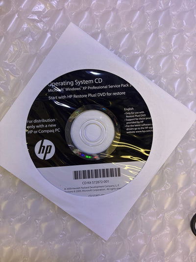 🔥 HP Windows XP Professional SP3 Operating System CD Kit 572872-001