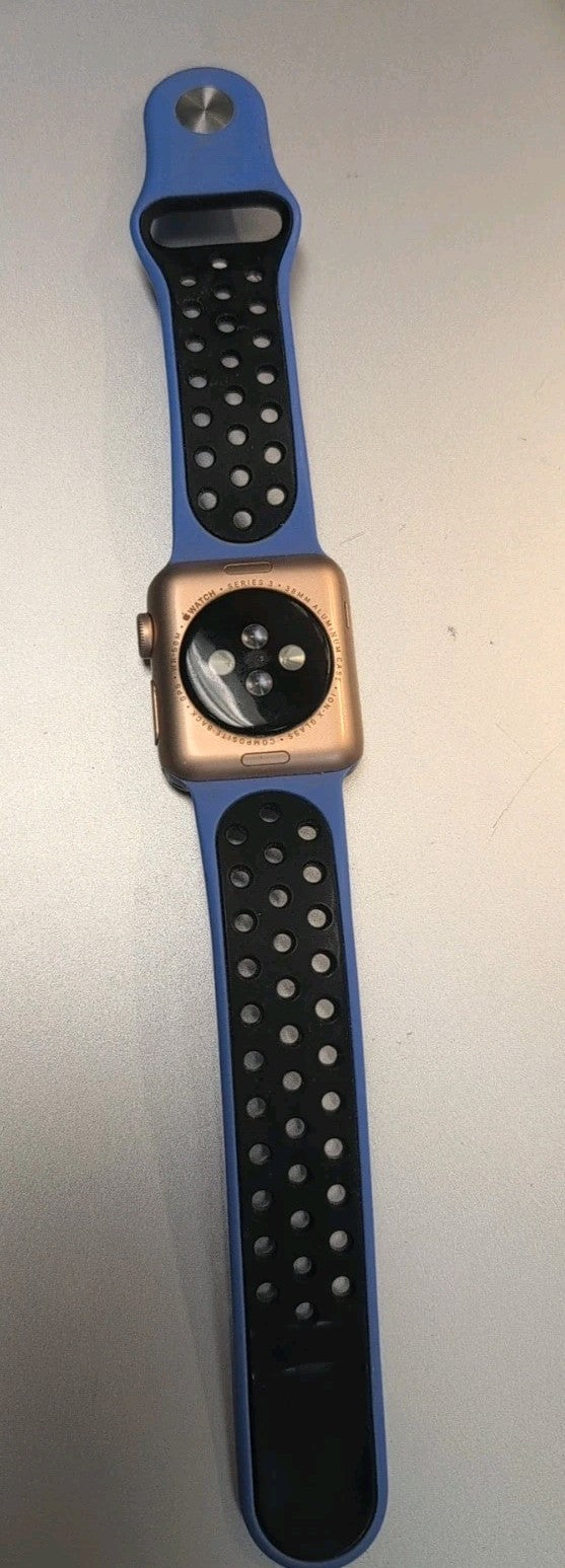 🔥 Apple Watch Series 3 38mm Gold  A1858 GPS Touchscreen Unlocked (Watch Only) -