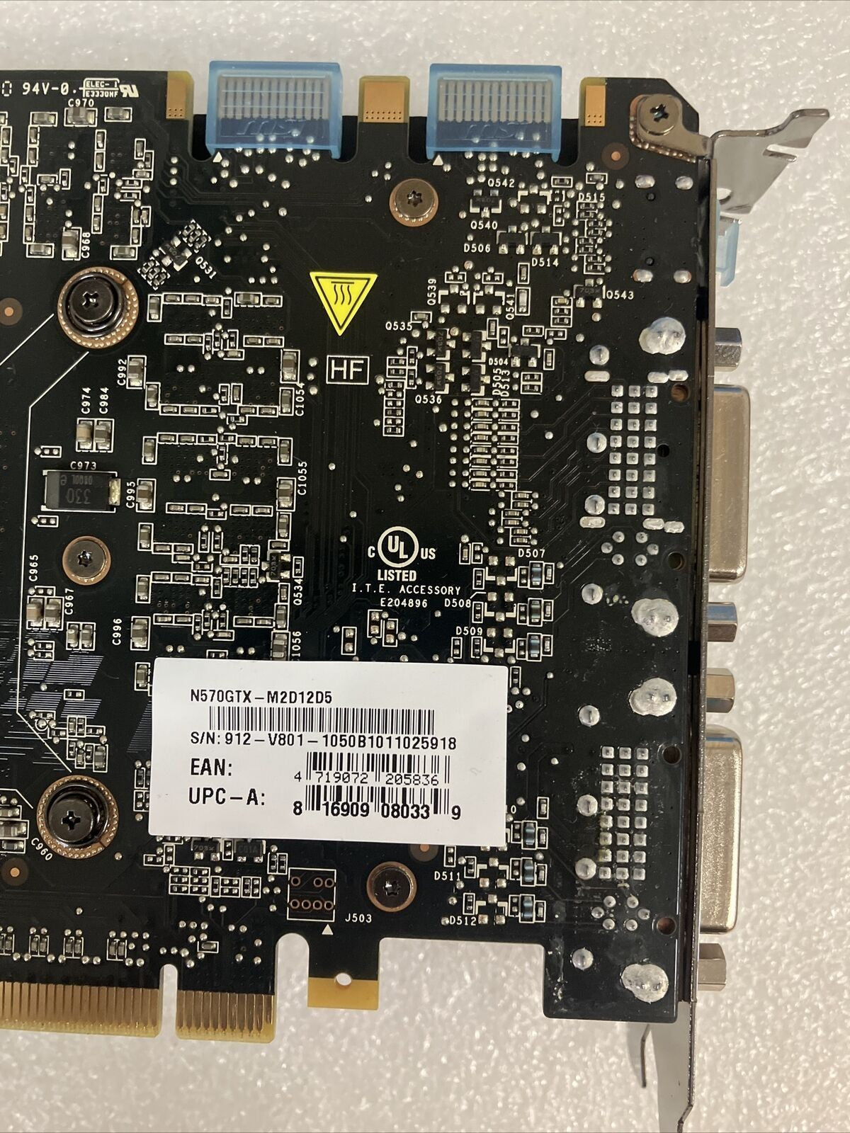 MSI NVIDIA GeForce GTX 570 1280MB GDDR5 Graphics Video Card N570GTX-M2D12D5 ~