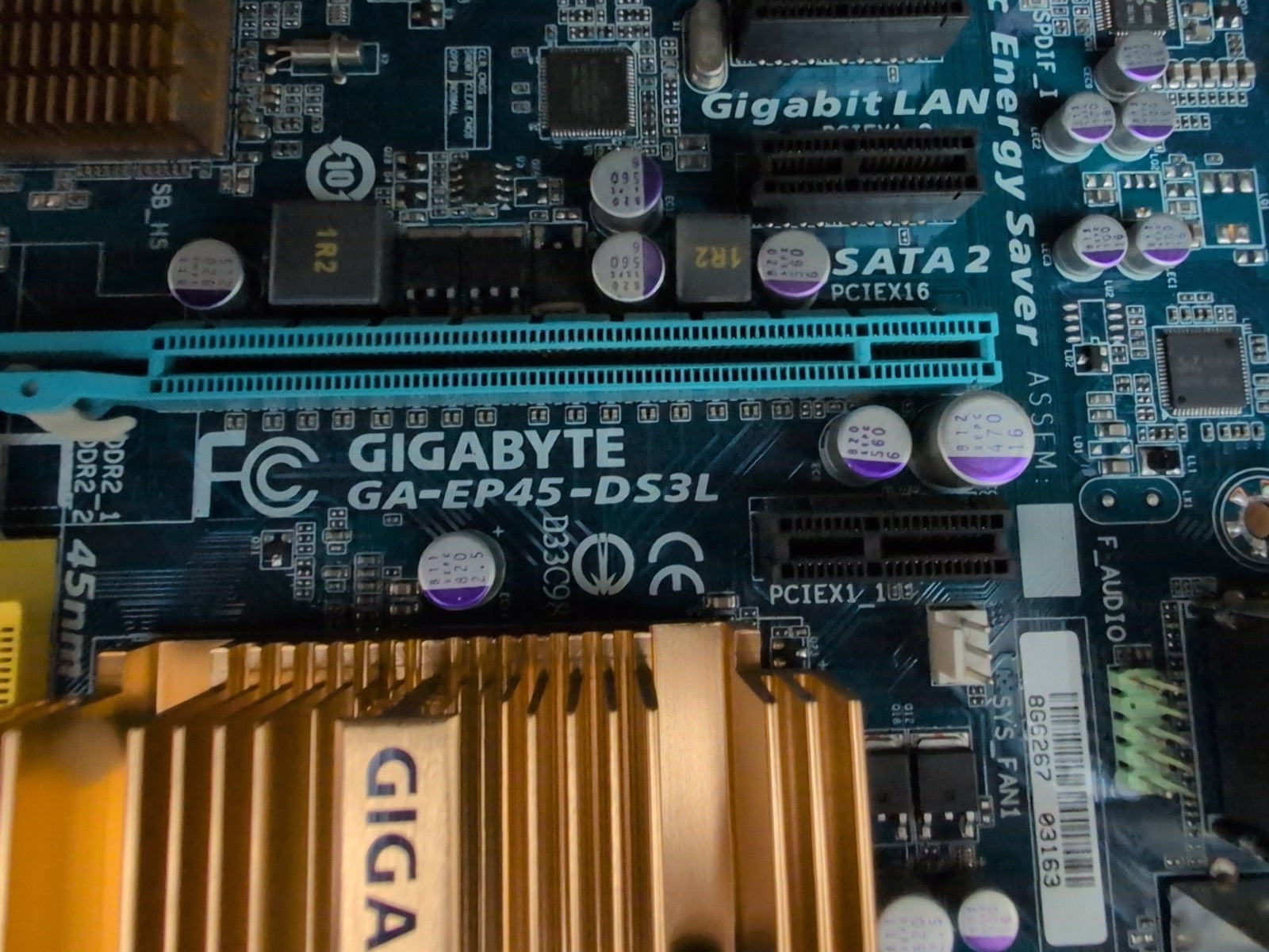 🔥 Gigabyte GA-EP45-DS3L  Motherboard LGA 775 DDR2 Intel P45 (NO I/O Plate) -