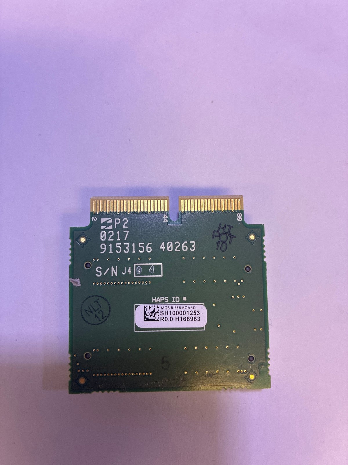 🔥 MGB Riser Board PCB SH100001253 R0.0 with Edge Connector H168963