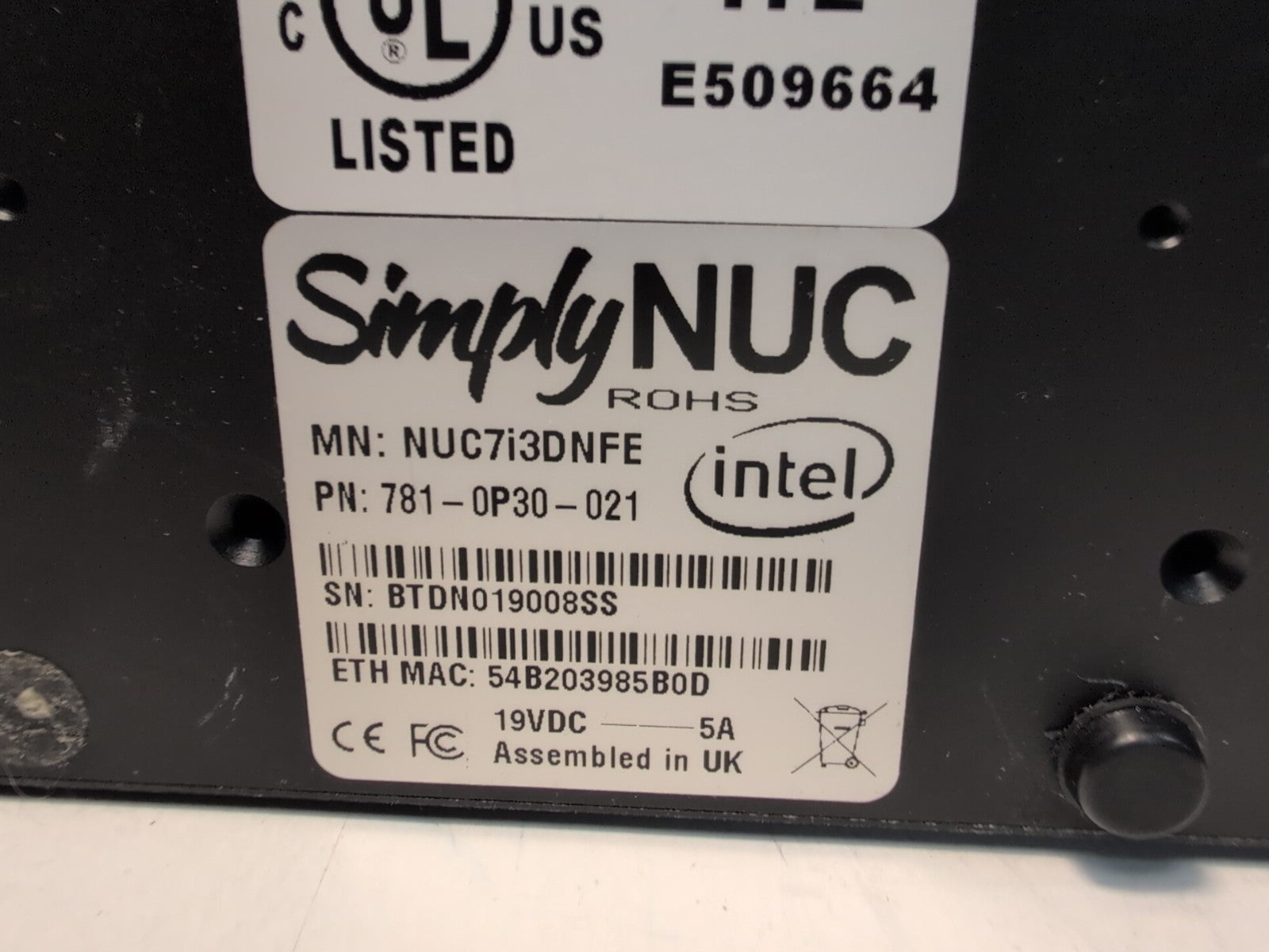 🔥 INTEL Simply NUC  NUC7i3DNFE NUC7i3DNHE  i3-7100U/ 8GB RAM/128GB SSD /Win11 -