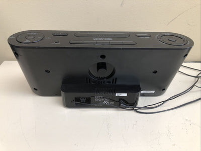 $ Sony Dream Machine Speaker Alarm Clock Radio Dock ICF-C1iPMK2, Black /w remote