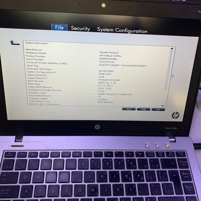 HP ProBook 5330m 13.3" i3-2350M  4GB RAM laptop (read)