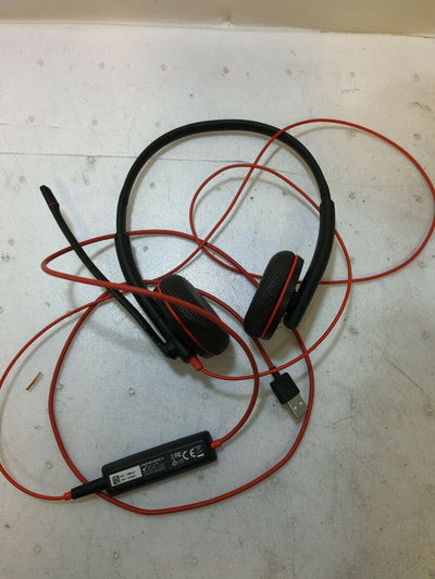 - (NICE) PLANTRONICS C3200 C3225T BINAURAL HEADSET W/USB ADAPTER TESTED