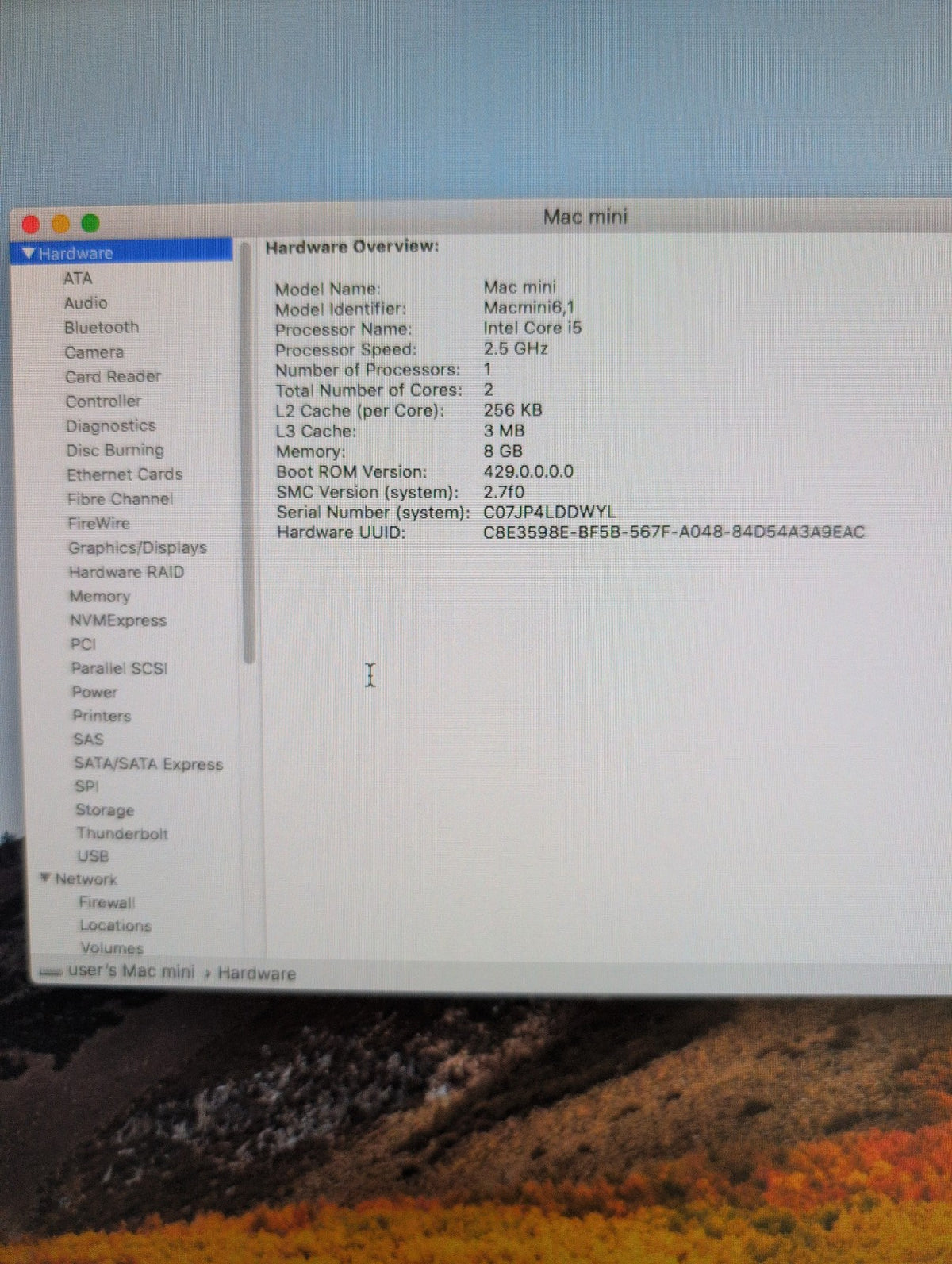 🎸 Apple Mac mini A1347 Late 2012 Intel Core i5 2.5GHz 8GB RAM 500GB HDD 10.13