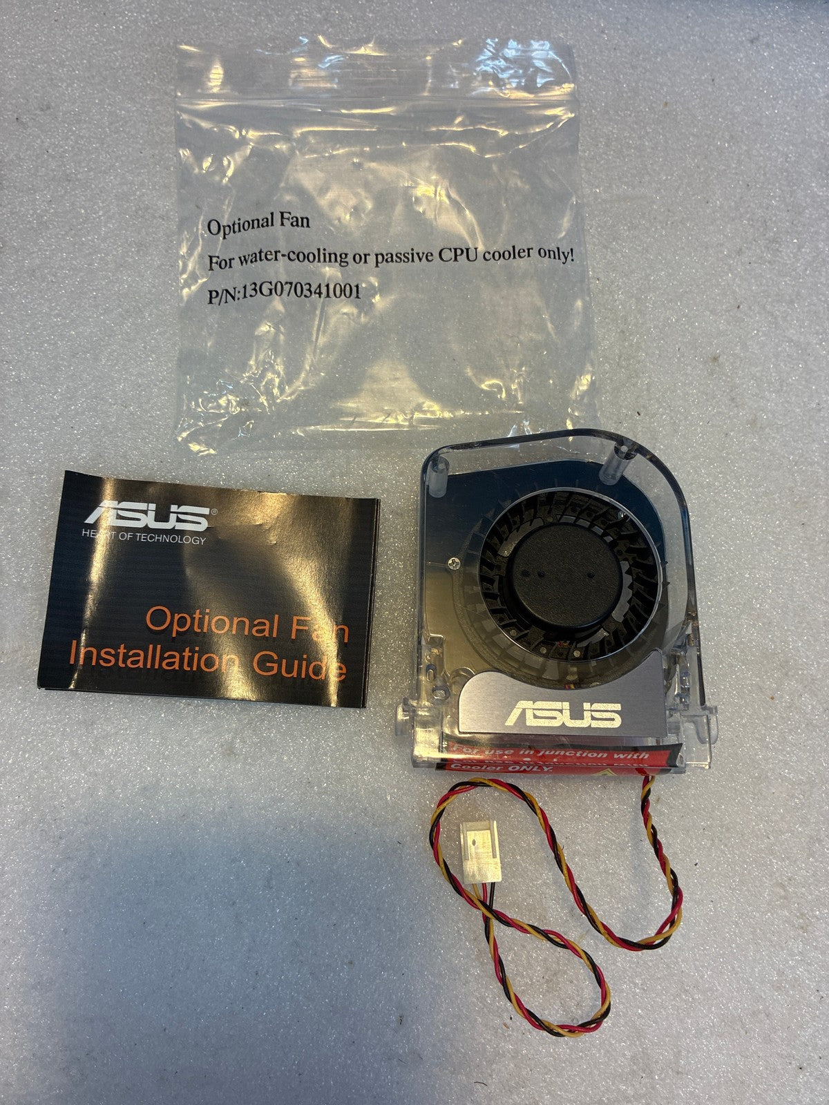 🔥 ASUS Optional Blower Fan 13G070341001 for Passive or Water Cooler 3-Pin