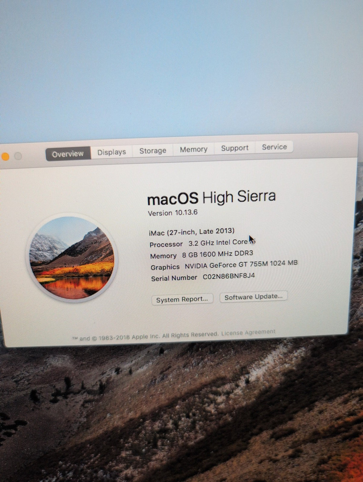 🎸 Apple iMac A1419 27-inch (Late 2013) Intel Core i5 3.2GHz 1TB HDD 8GB RAM
