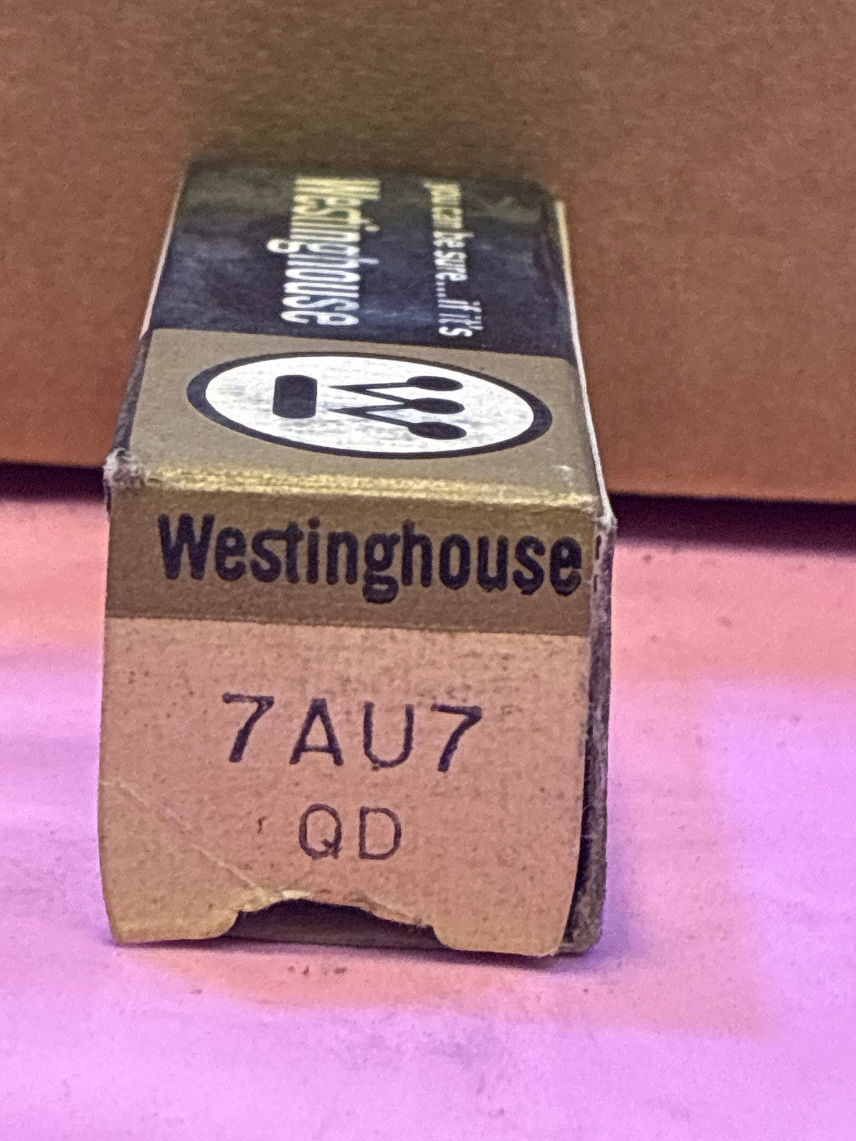 🔥 Westinghouse 7AU7 QD Vacuum Tube NOS in Original Box Vintage Audio