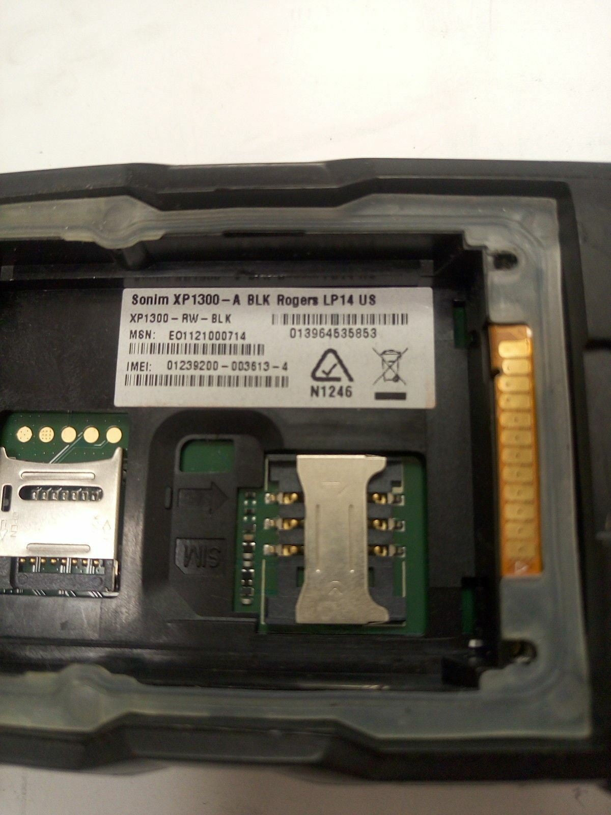 1 x  Sonim CORE XP1300 Cell Phone Water proof (NO BATTERY) carrier: Rogers, Fido