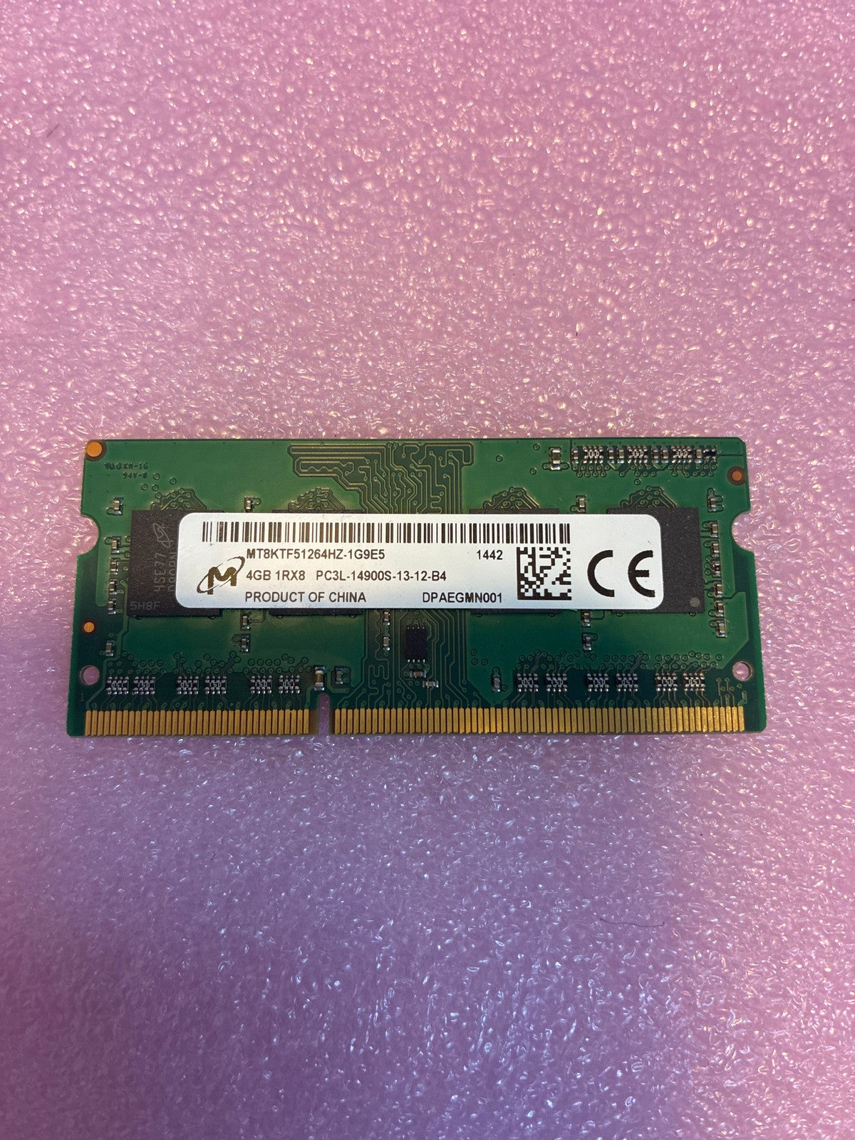 🔥 Micron MT8KTF51264HZ-1G9E5 4GB DDR3L PC3L-14900S SO-DIMM Laptop RAM