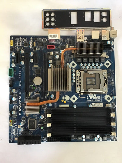 AlienWare Aurora D01M MS-7591 VER 1.0 MotherBoard W/ I/O Plate.   (may Not Work)