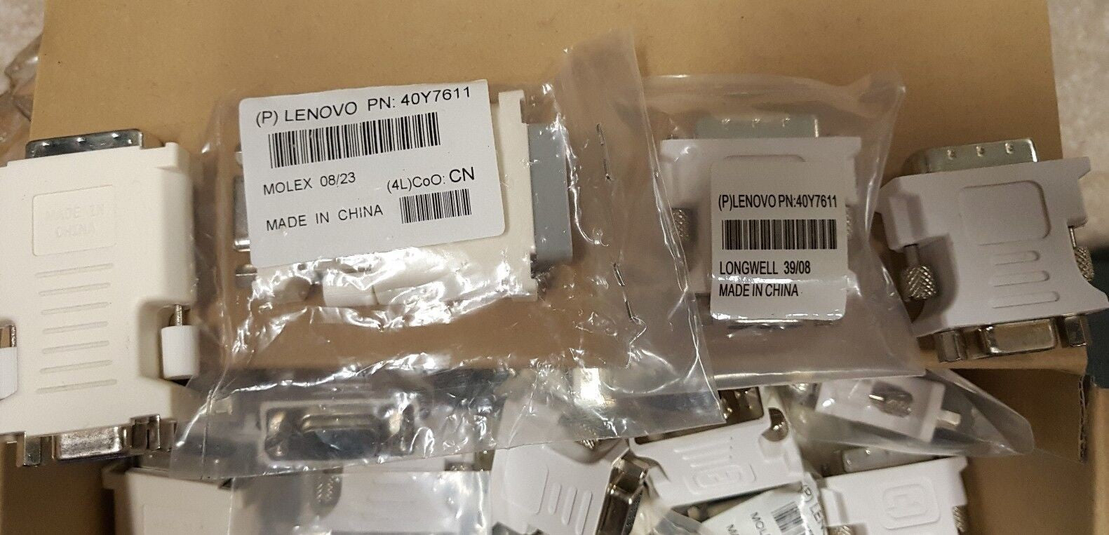 - 30x NEW DVI MALE TO VGA DE-15 FEMALE ADAPTER 40Y7611