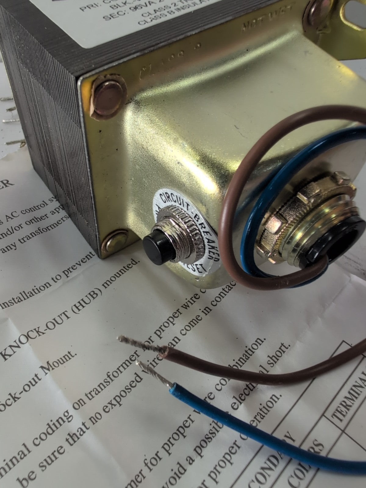 🔥 NEW IN BOX 10041MWCB NDL 96VA 24VAC CONTROL TRANSFORMER -