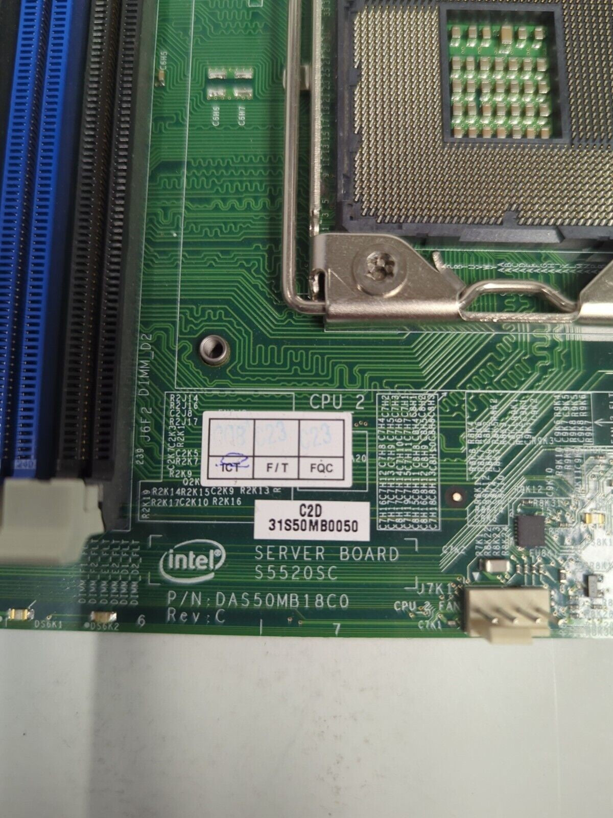 Intel S5520SC DAS50MB18C0 LGA1366 2 socket motherboard -