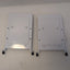 🎸 White Metal Drive Bay Mounting Bracket Pair Adjustable Feet Rubber For NZXT