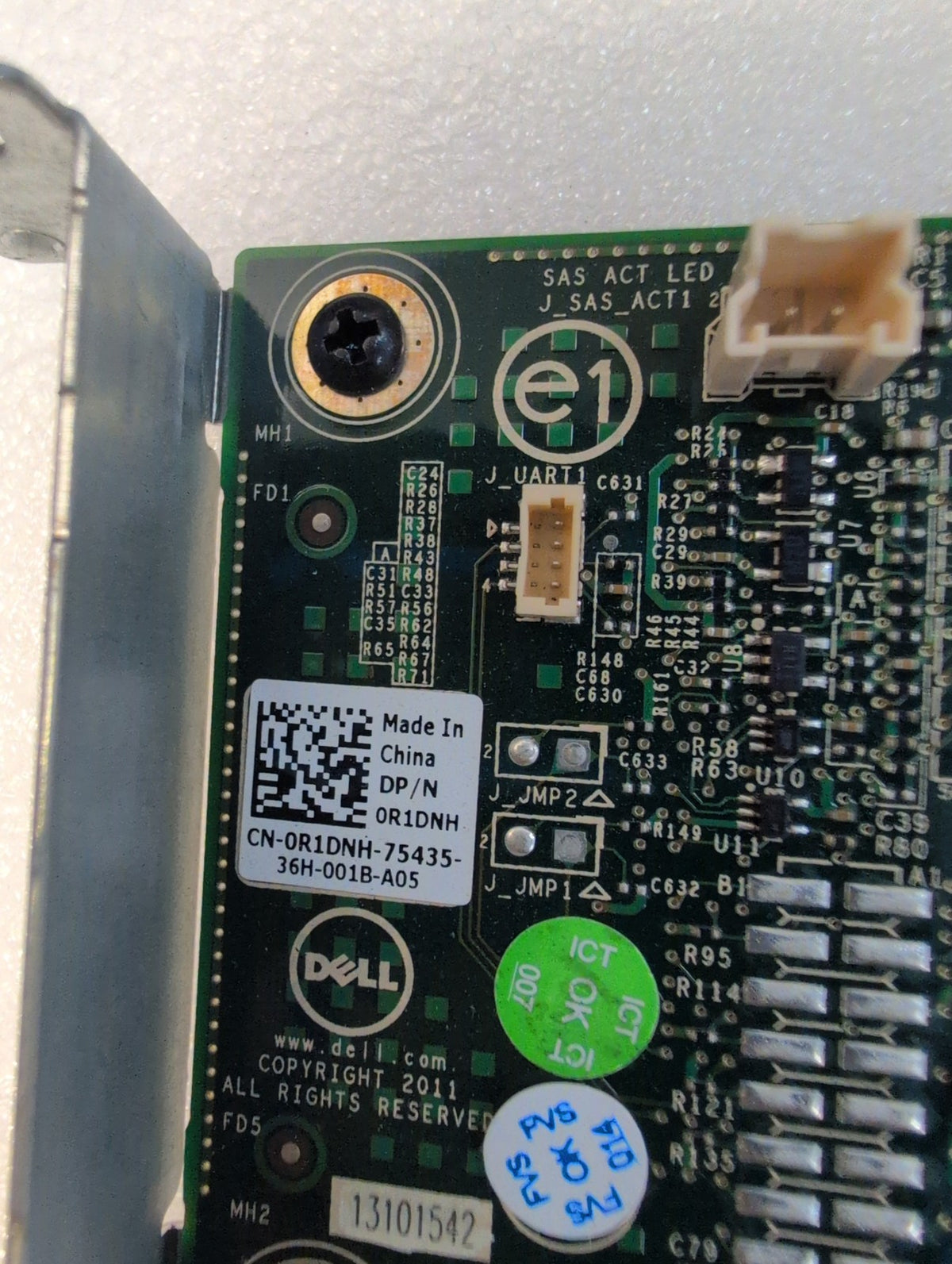 🎸 Dell PERC H310 0R1DNH Mini SAS PCIe RAID Controller Card