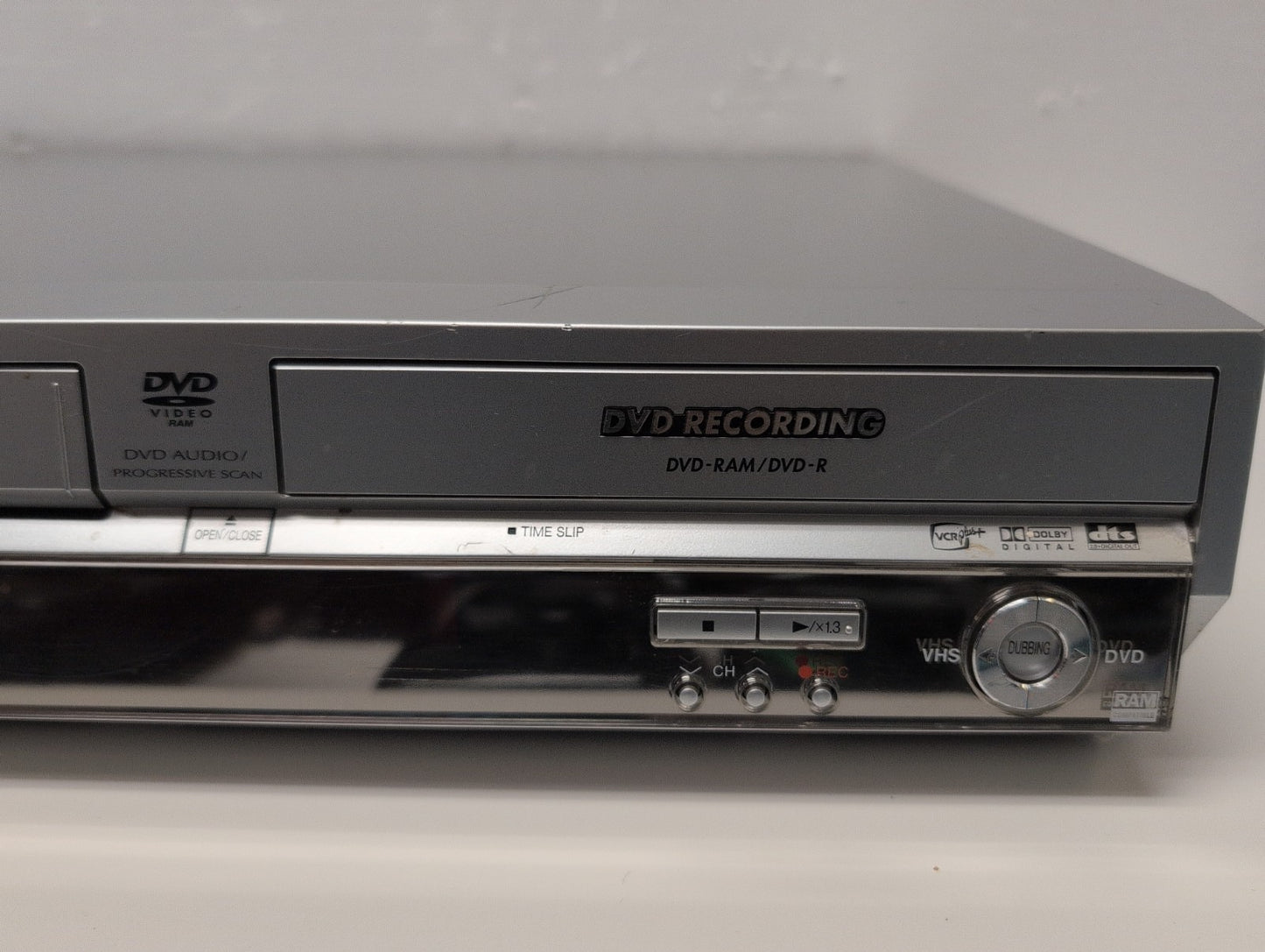 🔥 Panasonic DMR-E75V DVD Recorder VHS VCR Combo Silver TESTED (NO Remote) -