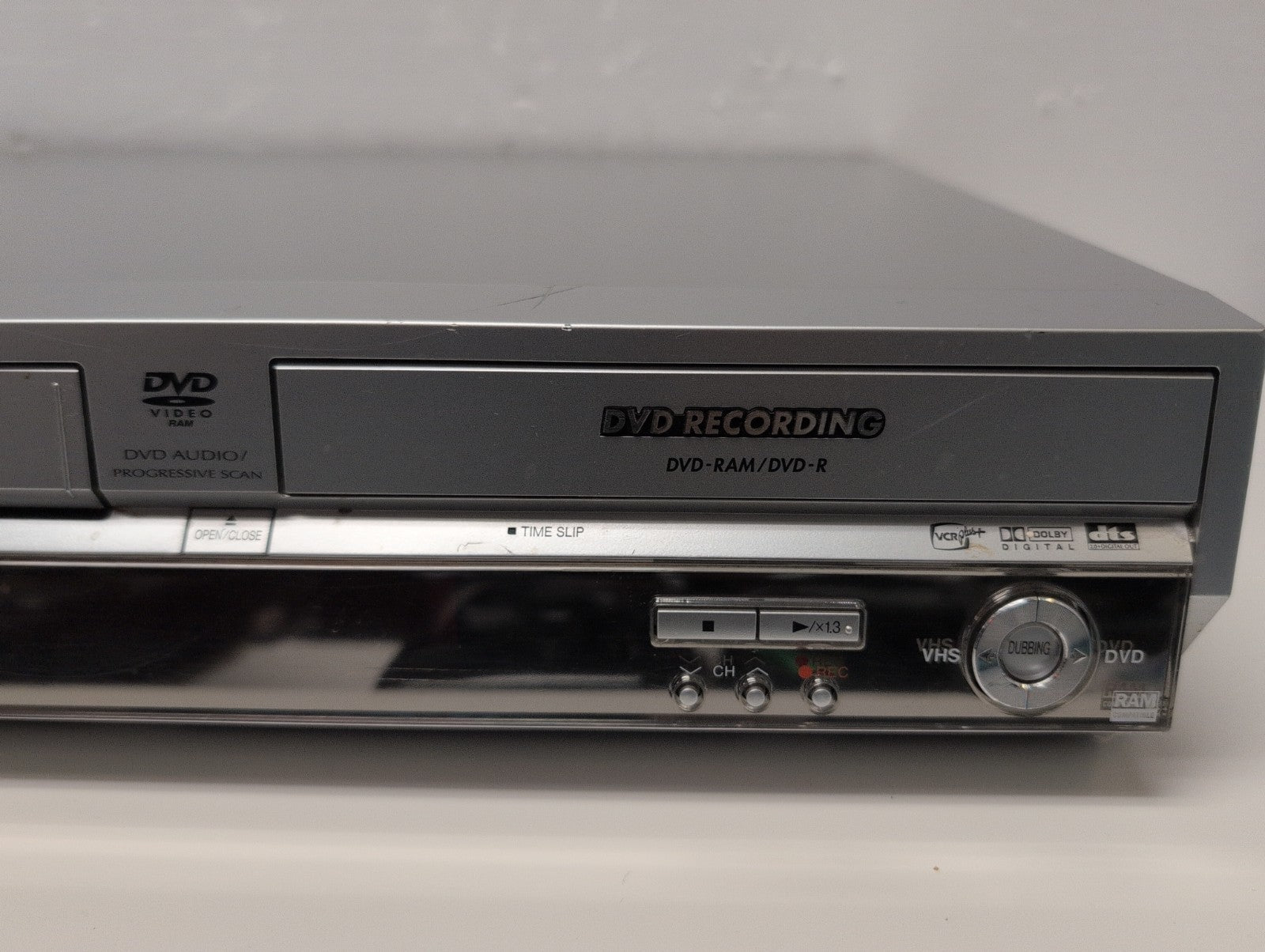 🔥 Panasonic DMR-E75V DVD Recorder VHS VCR Combo Silver TESTED (NO Remote) -