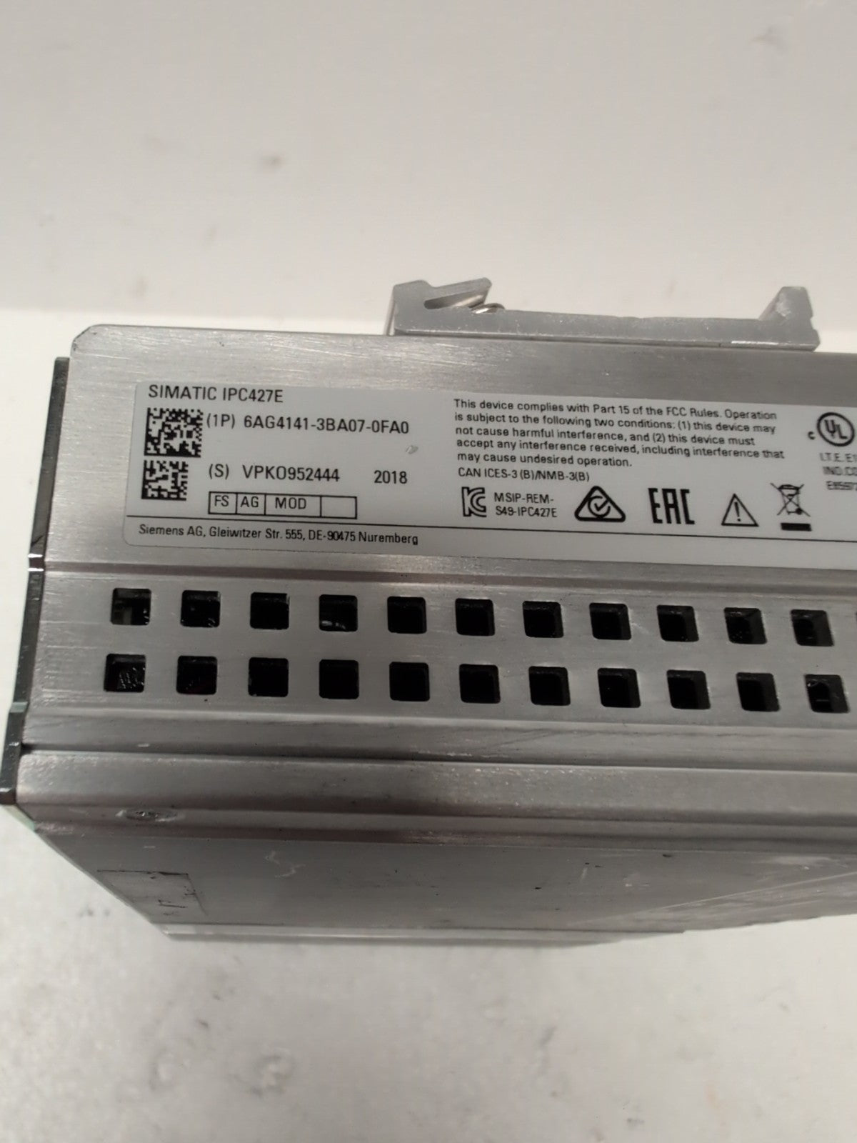 🔥 SIEMENS SIMATIC IPC427E   MICROBOX PC 6AG4141-3BA07 i3-6102E/4GB/240GB SSD -