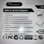 USB 2.0 to 9 & 25 pin Serial RS232 Cable DB9/DB25 Data Cable Adapter Converter