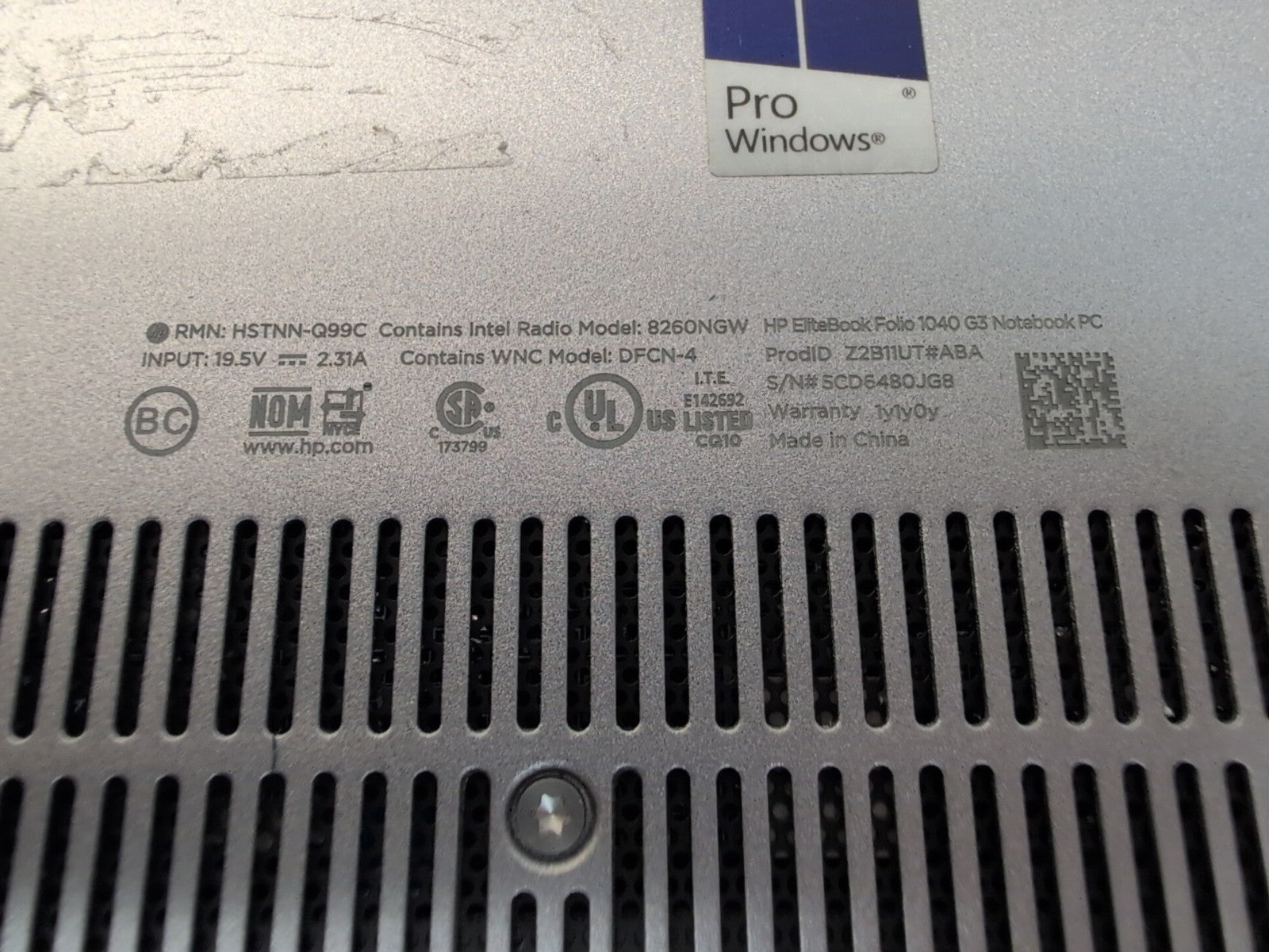 🔥NICE HP EliteBook Folio 1040 G3 14" Touch Laptop i7-6500U/8GB/360GB SSD/Win11-