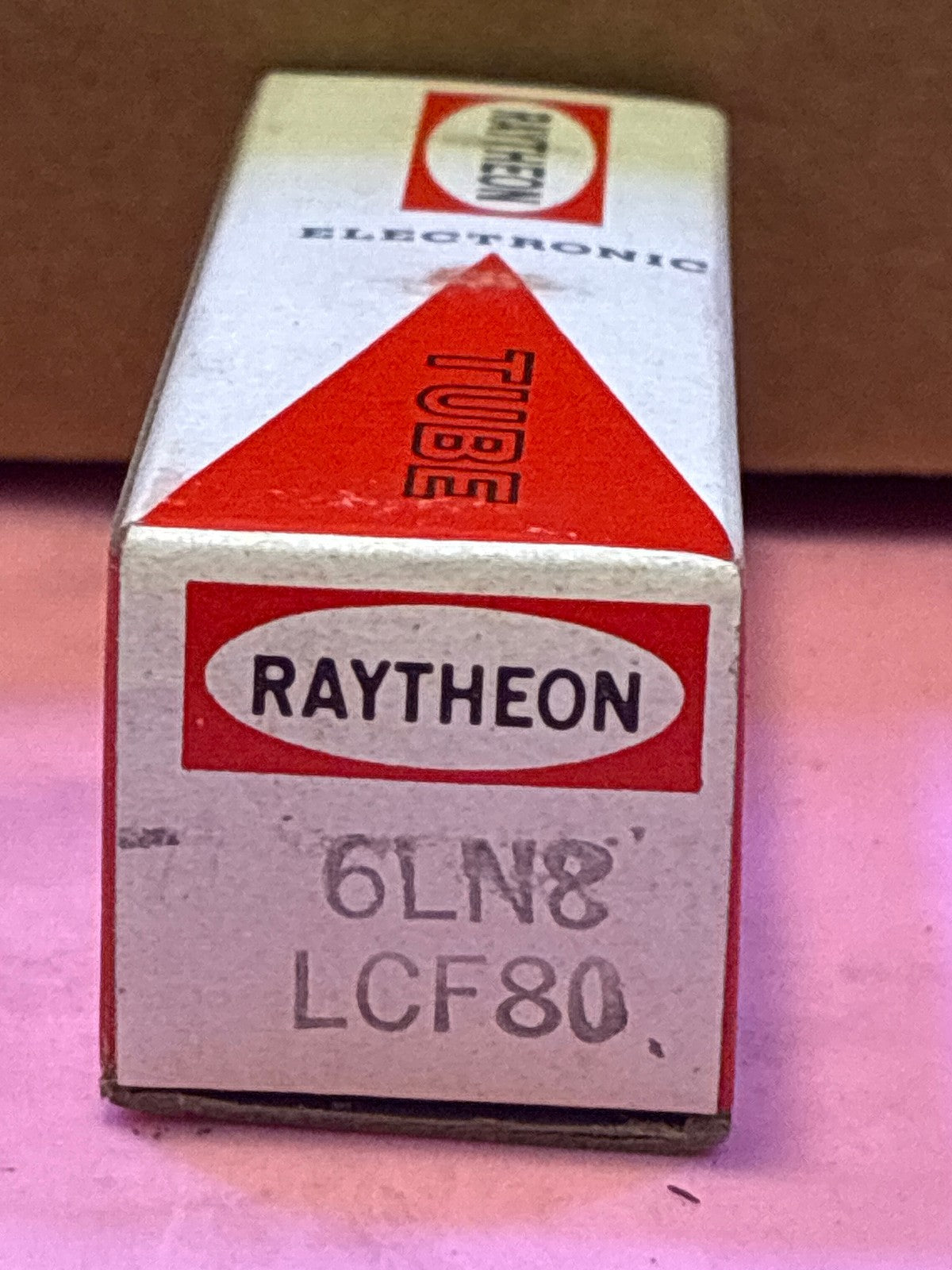 🔥 Raytheon 6LN8 Electronic Vacuum Tube in Original Box Vintage NOS
