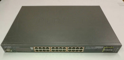 Planet SGSW-24040HP 24-Port 10/100/1000Mbps 4 Shared SFP Man. Stackable Switch @