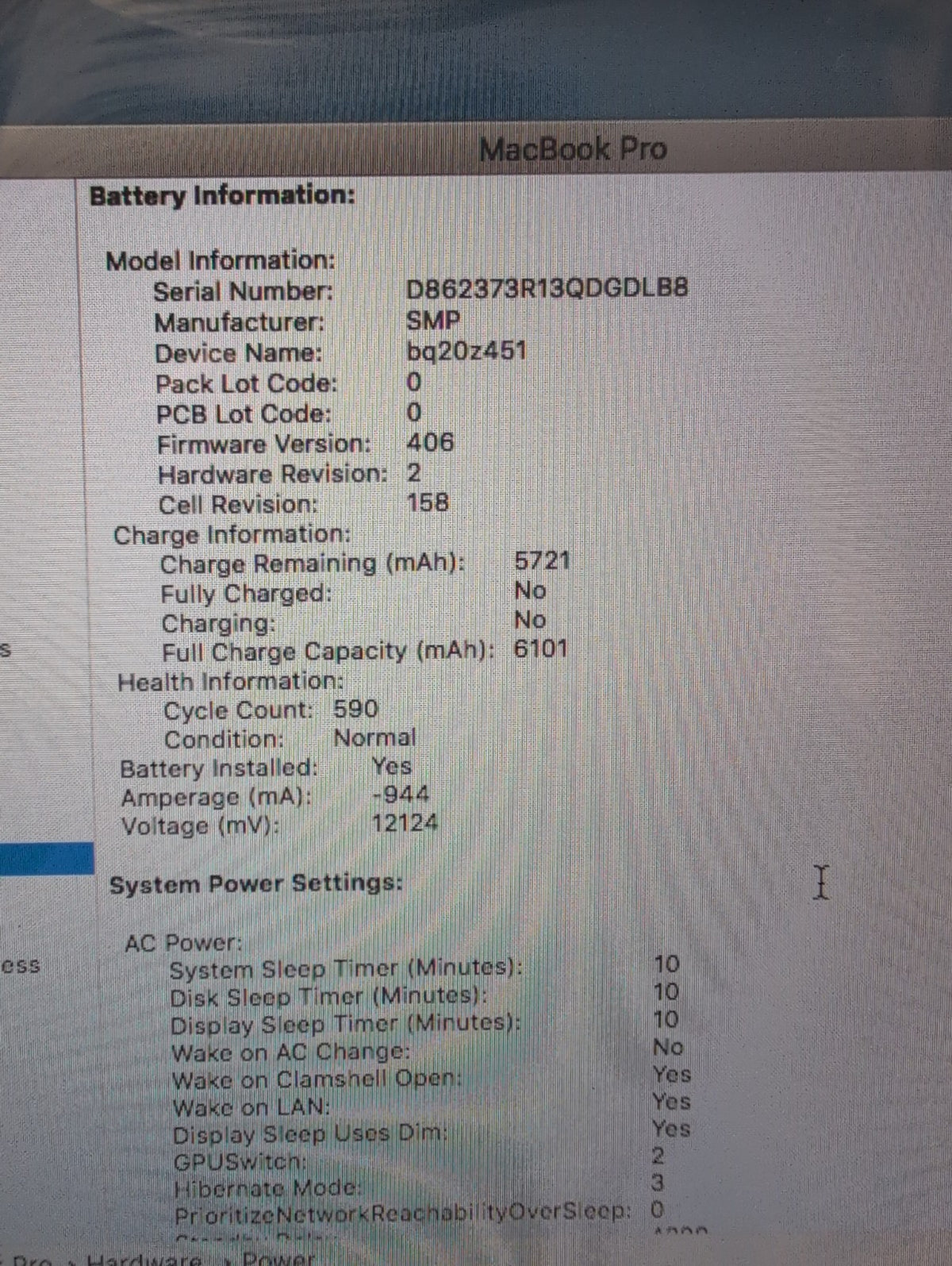 🎸 Apple MacBook Pro 15" A1286 2011  i7- 2.2Ghz /4GB/750GB HDD (Keyboard bad)