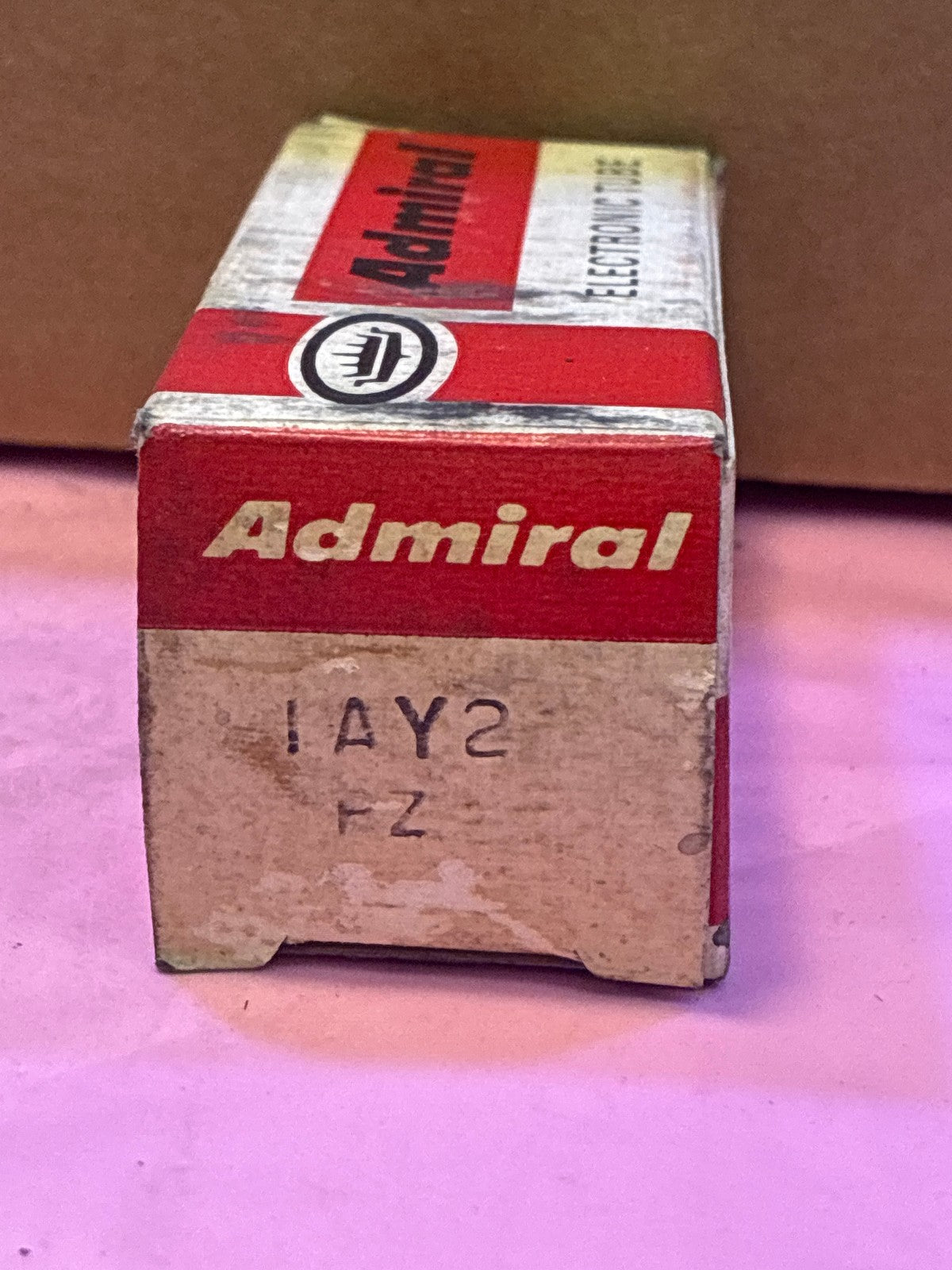 🔥 Admiral 1AY2 Electronic Vacuum Tube in Original Box Vintage NOS