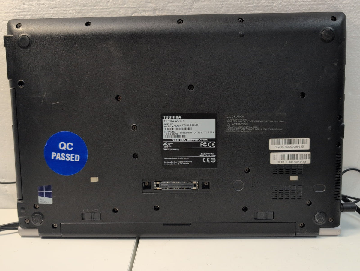 🎸 Toshiba Tecra A50-C 15.6" Laptop i7-5600U /8GB RAM /500GB HDD/Win10 Pro