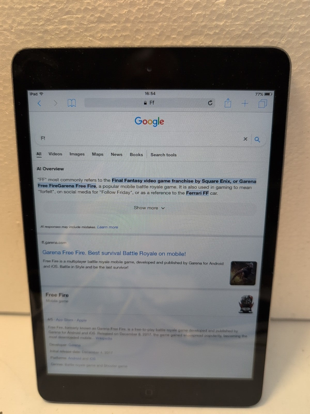 🔥 Apple iPad mini 1st Gen A1432 16GB Wi-Fi 7.9 inch  Space Gray -