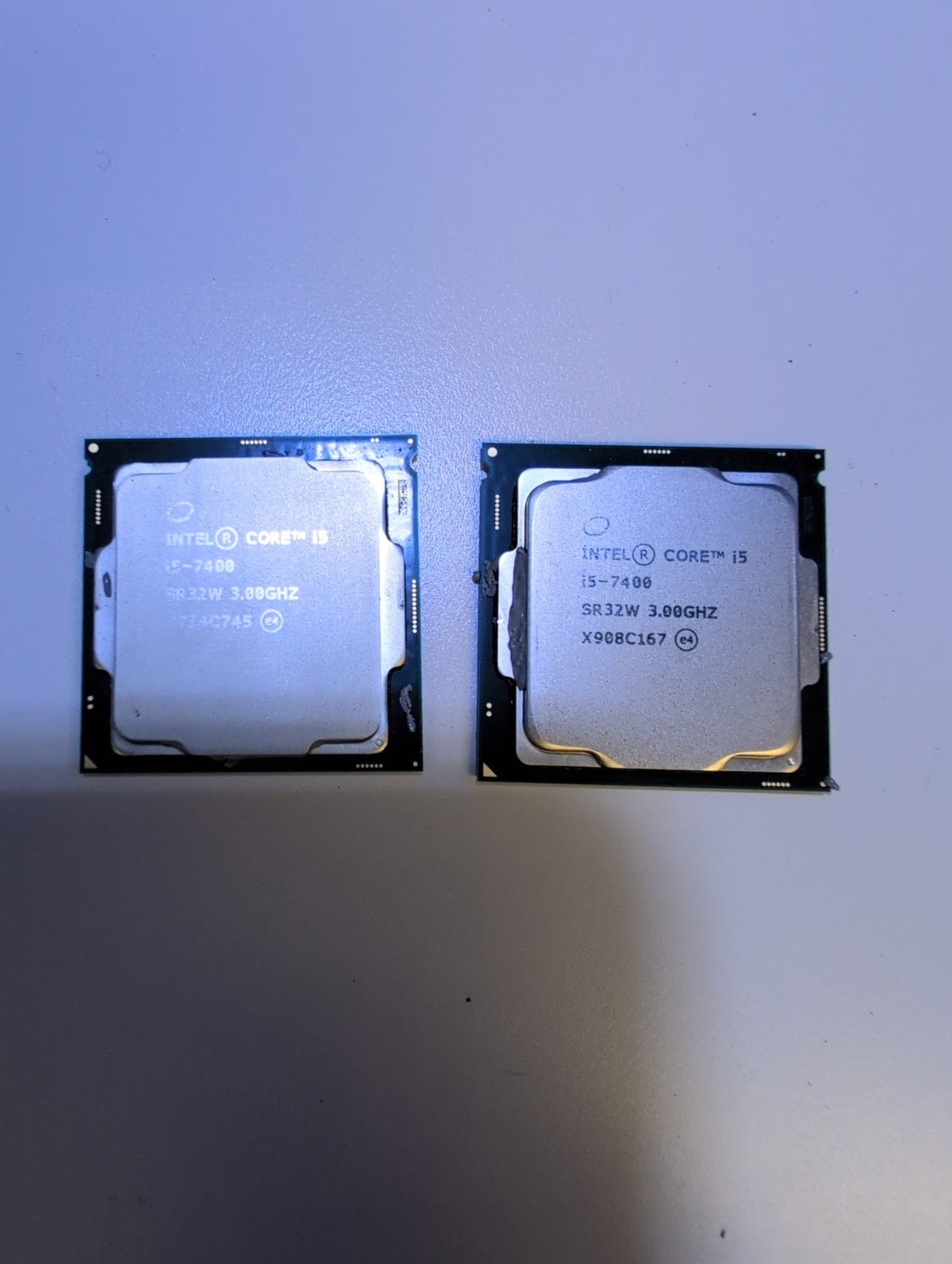 Intel Core i5-7400 SR32W 3.00GHz LGA1151 Desktop CPU Lot of 2 -