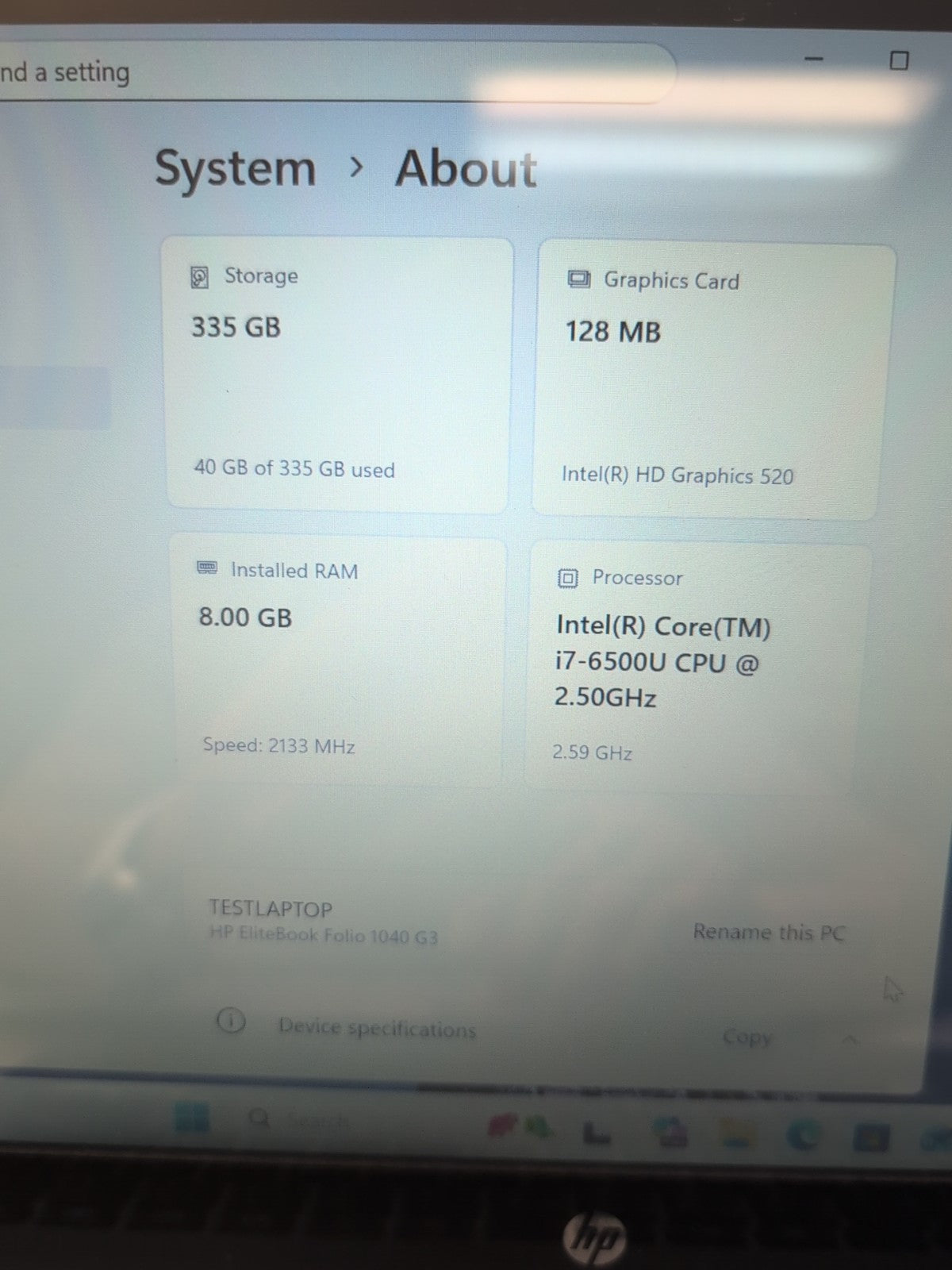 🔥NICE HP EliteBook Folio 1040 G3 14" Touch Laptop i7-6500U/8GB/360GB SSD/Win11-