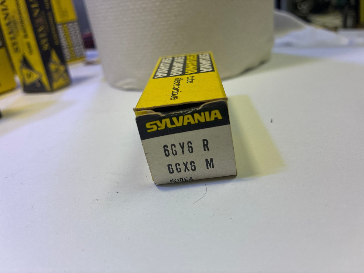 🔥 Sylvania 6GY6 Vacuum Tube in Original Yellow Box, French Canadian Packaging